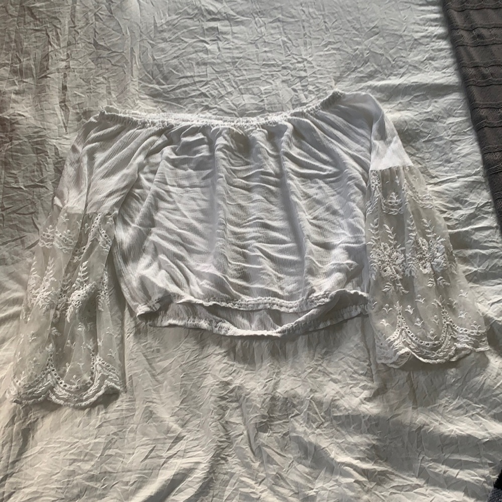 White off the shoulder blouse